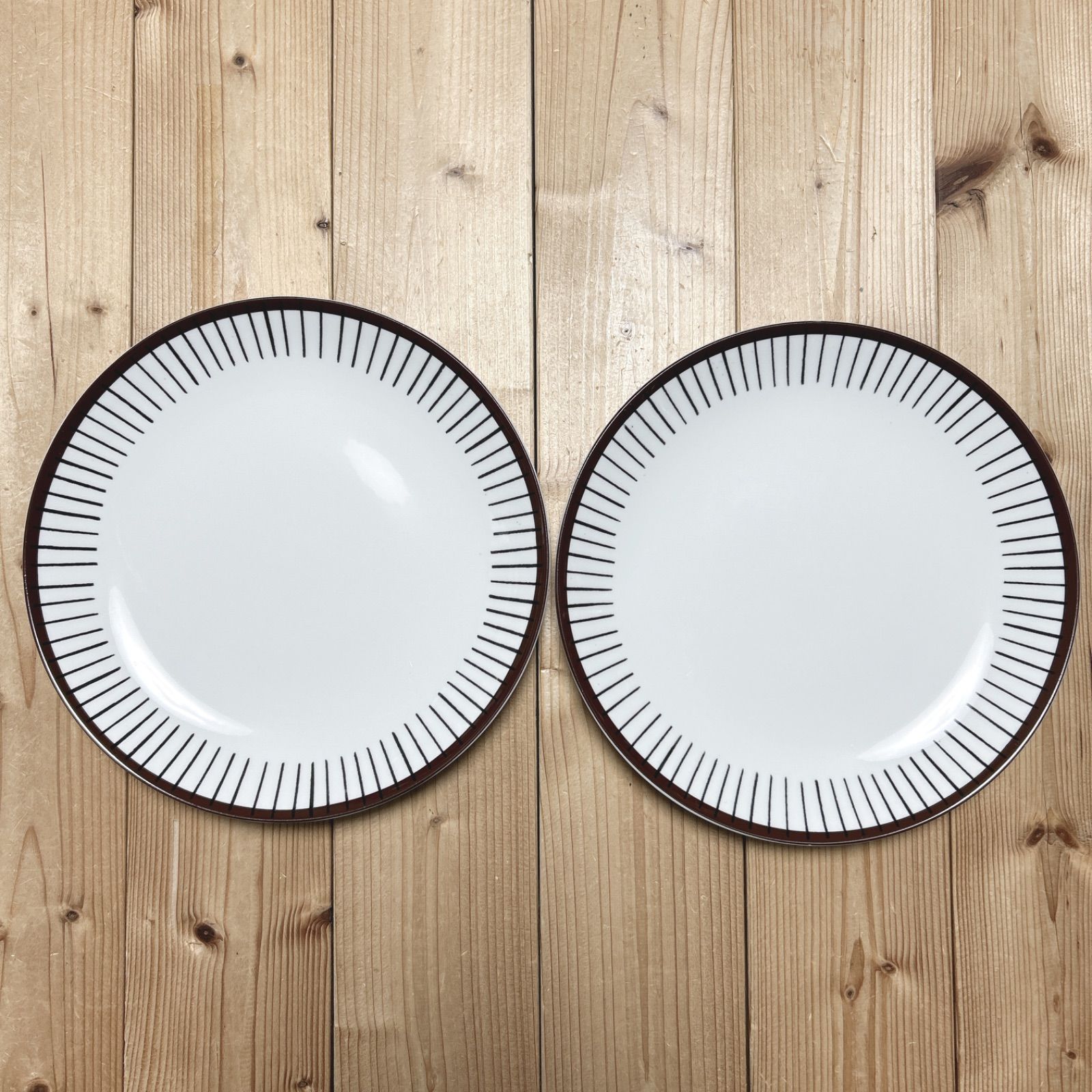 北欧 GUSTAVSBERG グスタフスベリ スピサリブ プレート 22ｃｍ ２枚セット