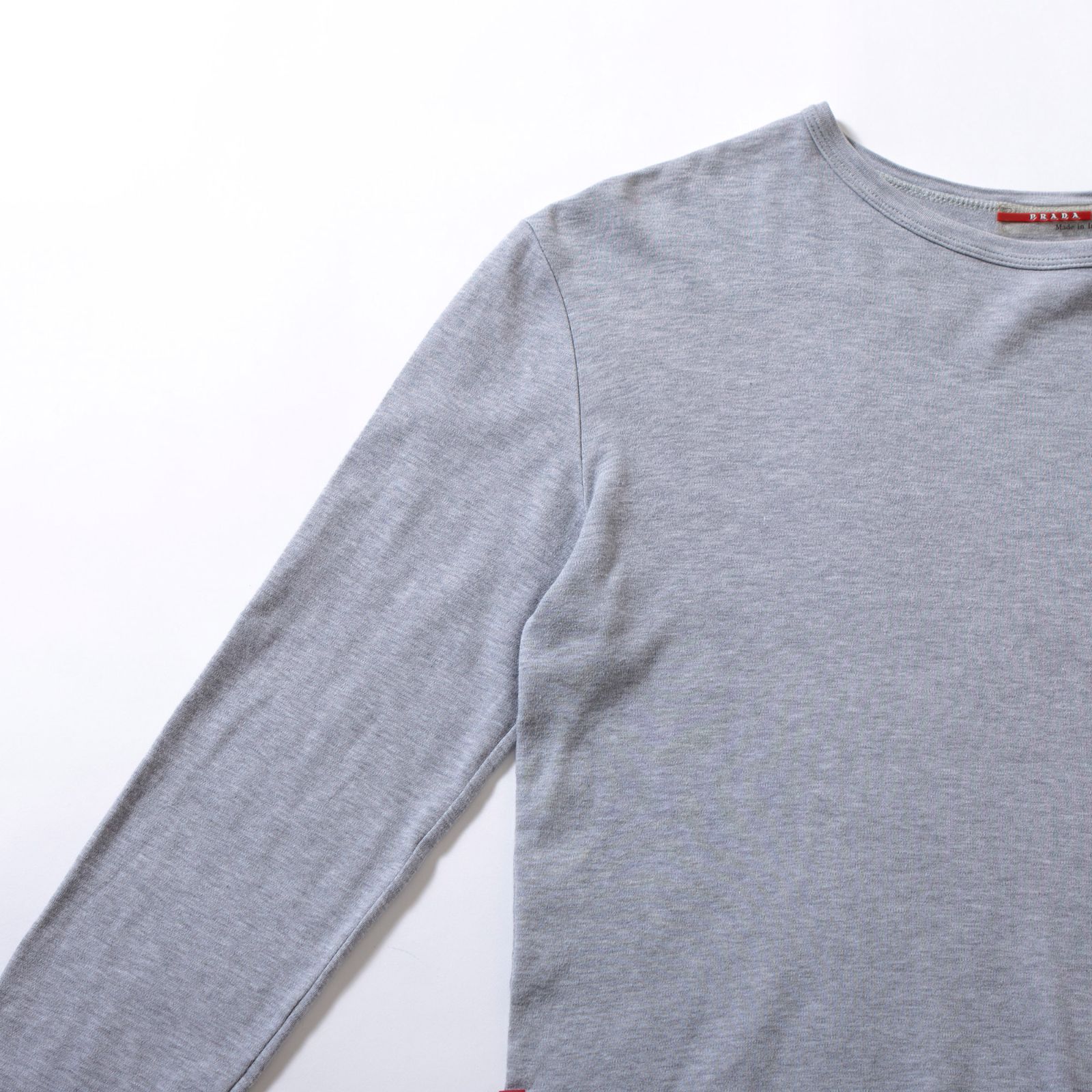 プラダ PRADA SPORT ロンT クルーネック 長袖 レディース ユニ