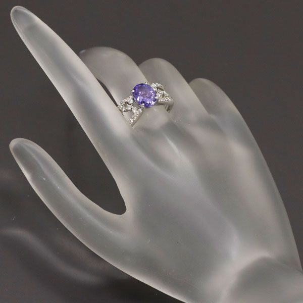 Pt900 タンザナイト ダイヤモンド リング 1.85 D0.37ct - メルカリ