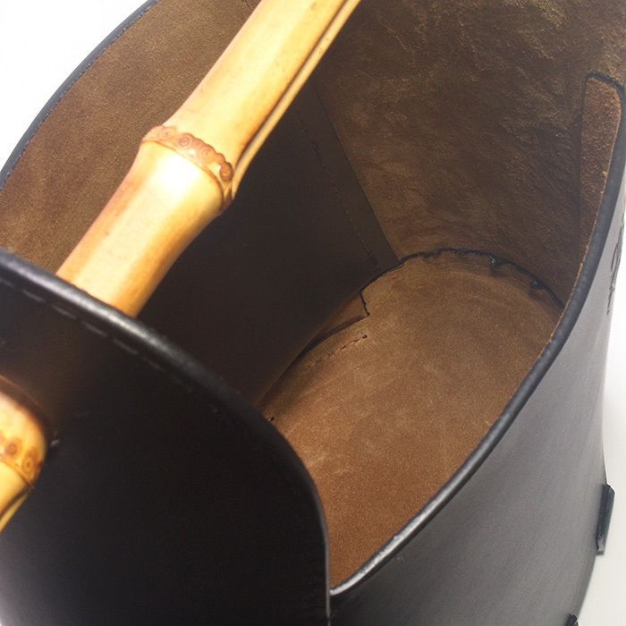 ロエベ LOEWE バンブー バケットバッグ 2WAY ハンドバッグ ブラック 
