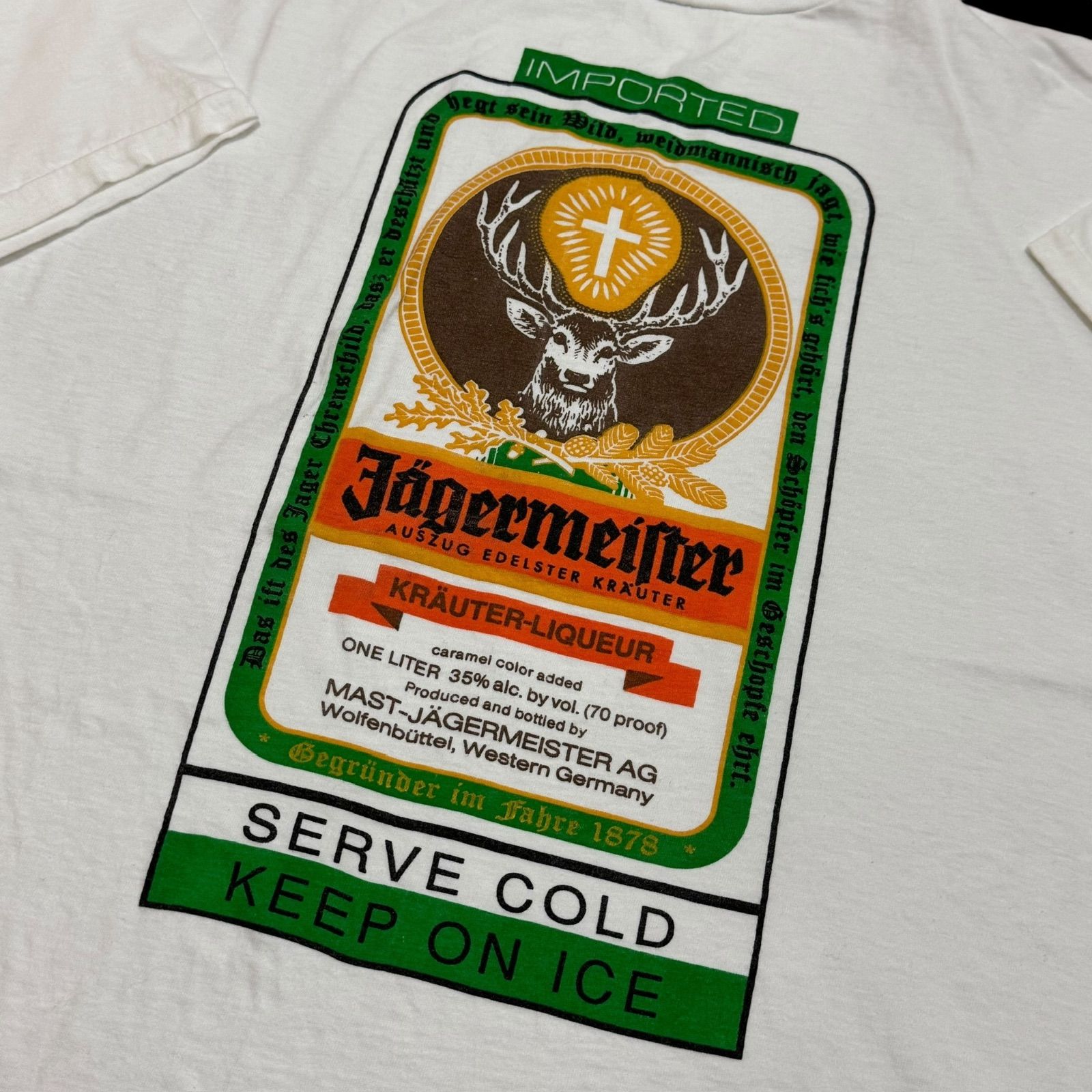 90s イエガーマイスター Jägermeister USA製 ヴィンテージTシャツ 企業 