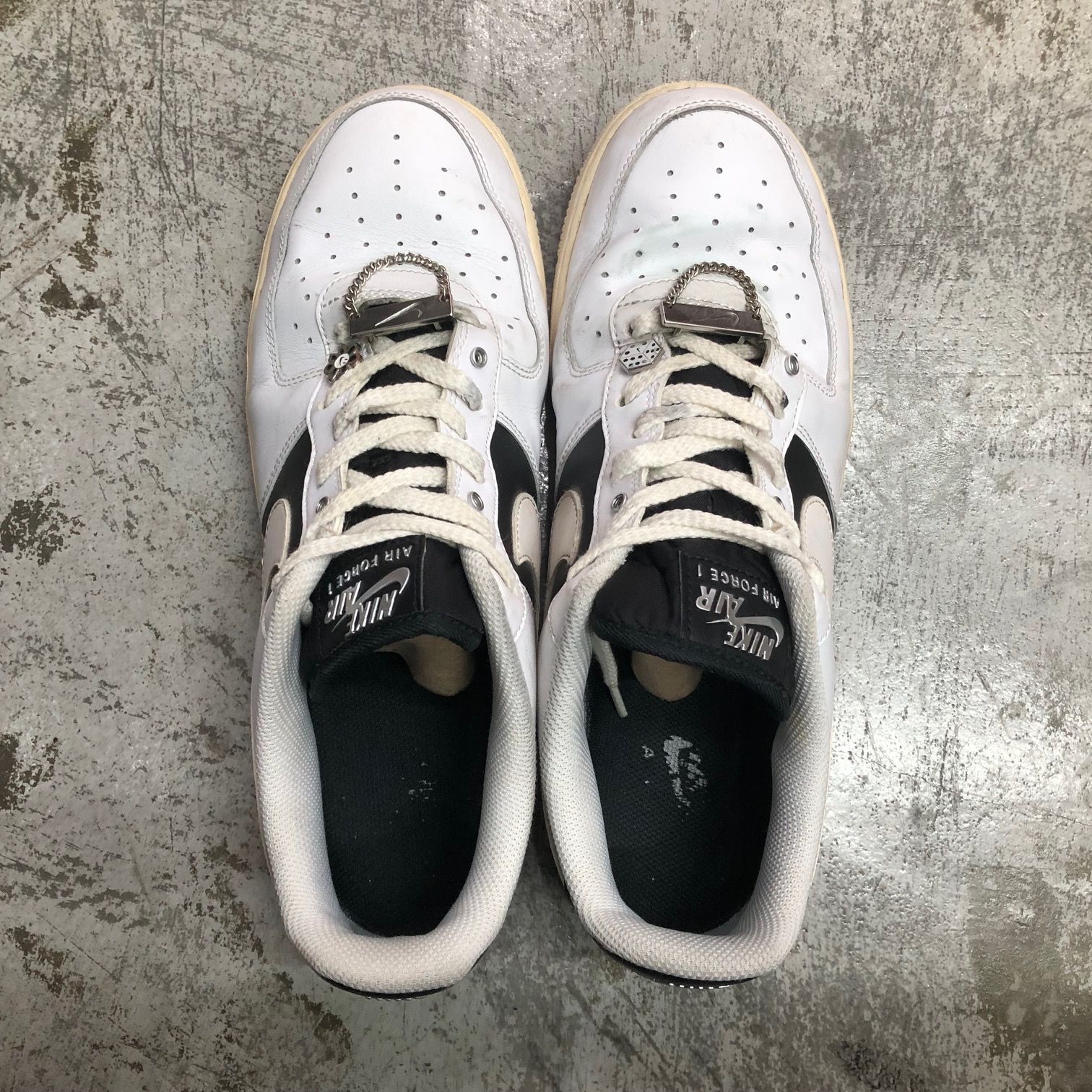 Nike Air Force 1 Low Silver Snap Buttons White DA8571-100 シルバー 