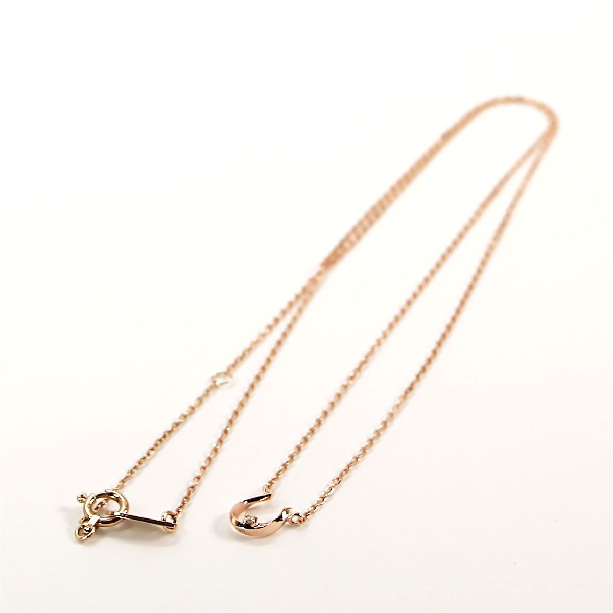 ネックレス ete／エテ ホースシュー 馬蹄 K10 ダイヤモンド