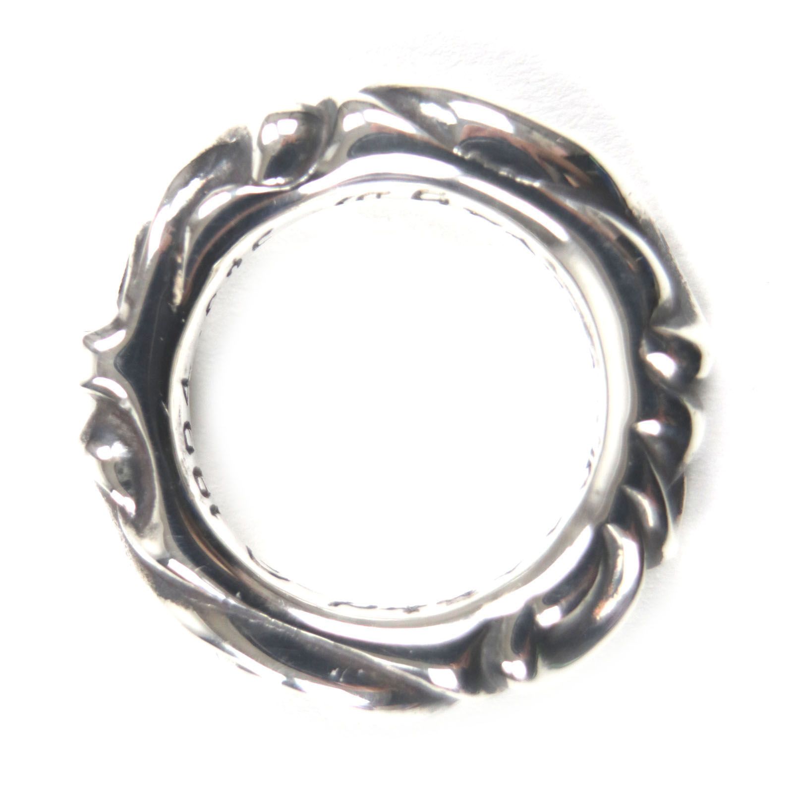 極美品▽CHROME HEARTS クロムハーツ スクロールバンドリング