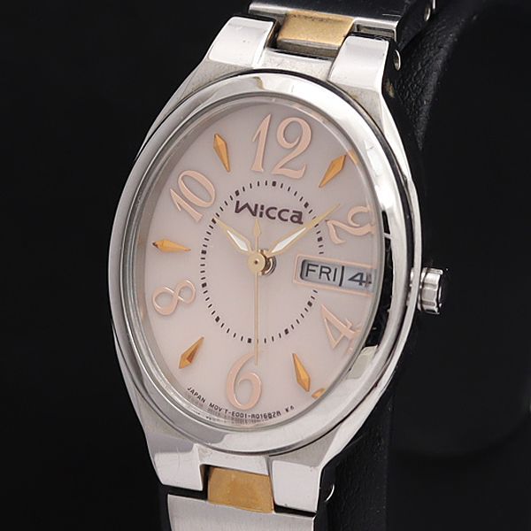 Wicca レディース 時計 ピンク オーバルE001-S079713