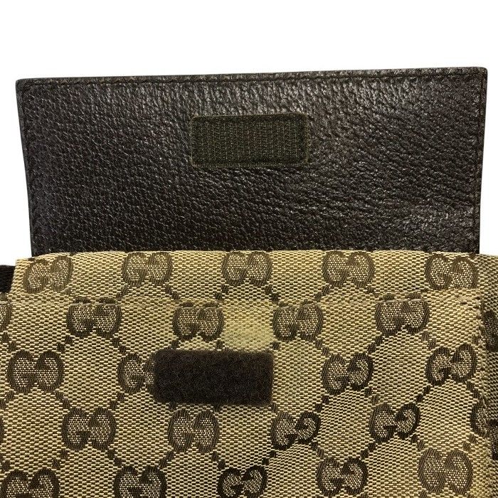 GUCCI グッチ ボディバッグ メンズ GGキャンバス/レザー ウエスト