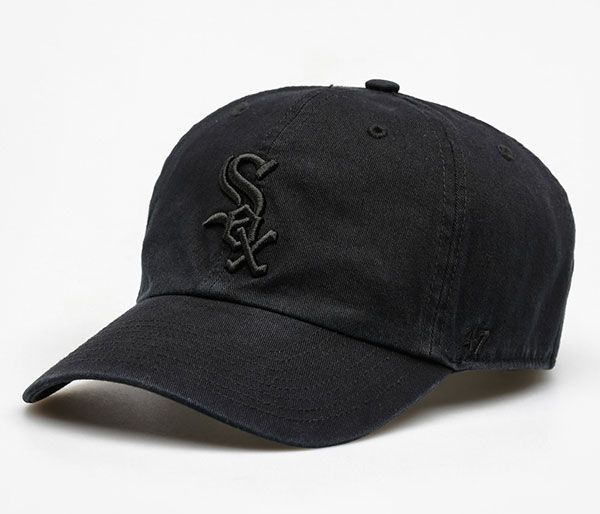 '47 (フォーティセブン) ホワイトソックス キャップ White sox Home ’47 CLEAN UP Black×Black ベースボールキャップ メジャーリーグ