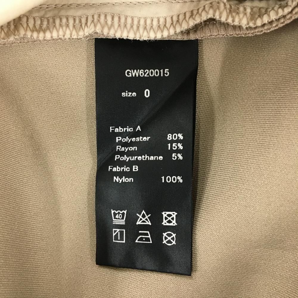 美品】エルグワン 長袖ハイネックシャツ ベージュ 肩・袖下切替