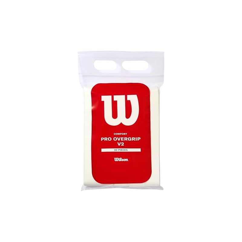 Wilson ウイルソン テニス バドミントン グリップテープ プロオーバーグリップ V2.0 30個入り ホワイト WR8449901001 ウィルソン