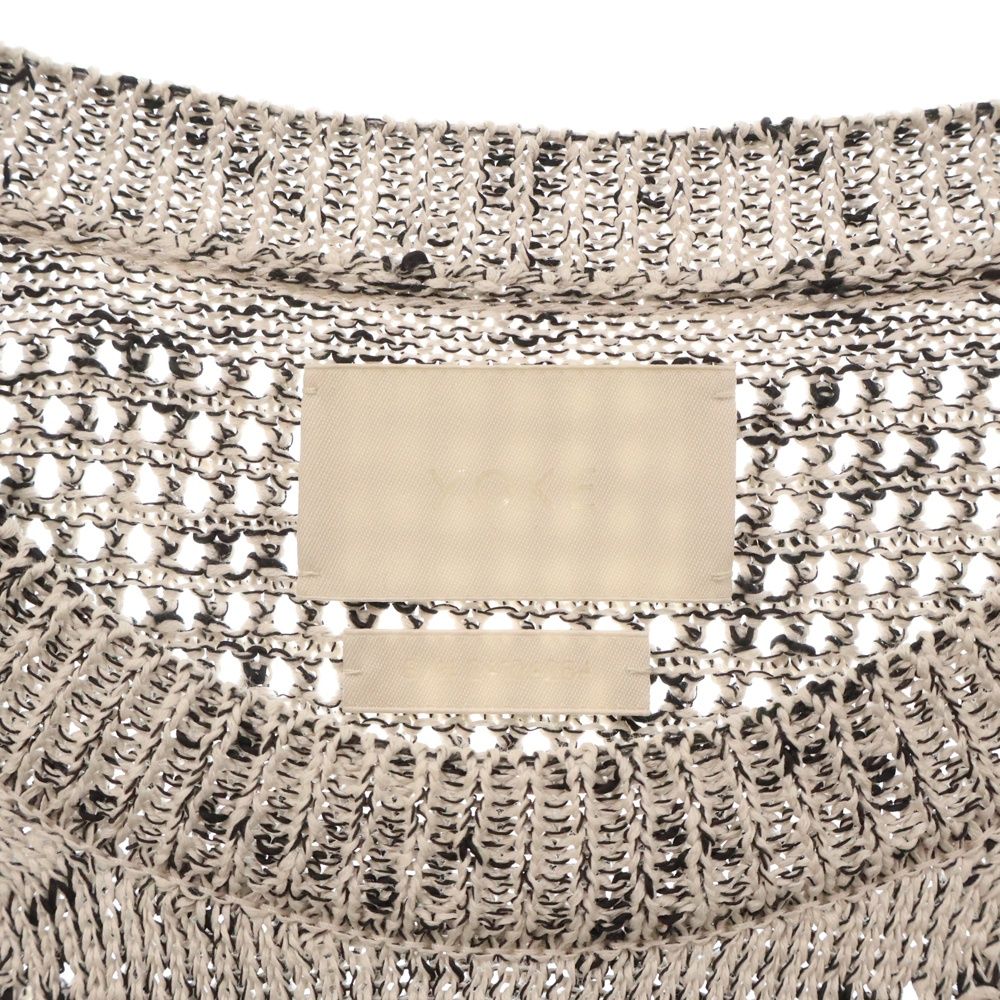YOKE (ヨーク) 24SS MESH KNITTED CREWNECK SWEATER メッシュニット  