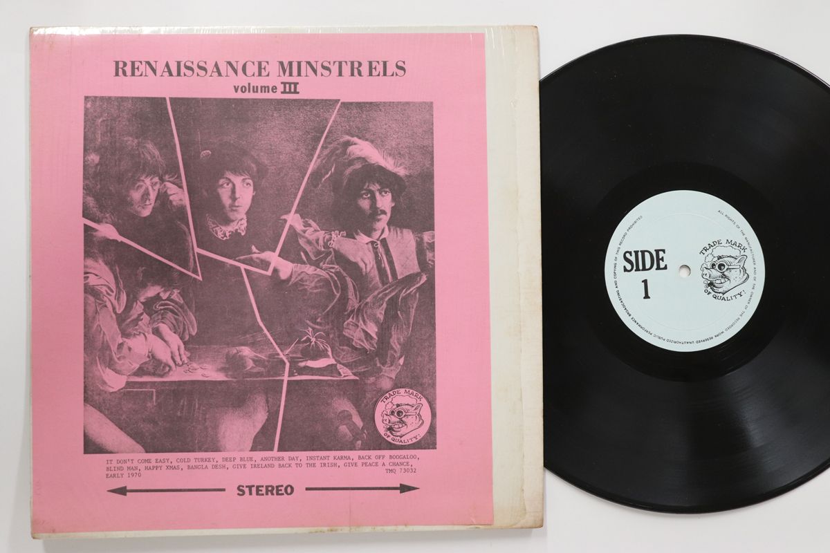 輸入LP Beatles Renaissance Minstrels Volume 3 TMQ73032 TRADE MARK OF QUALIT /00260 The Beatles – Renaissance Minstrels - Volume 3 – Vinyl (Orange, LP