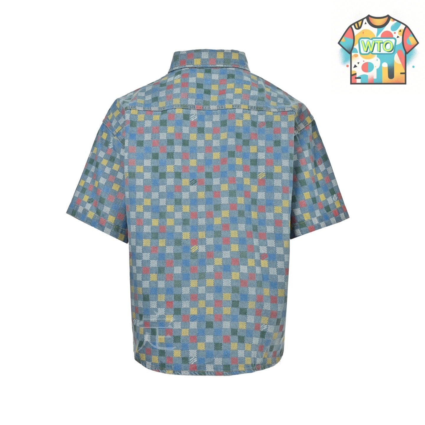 Louis Vuitton カラフル半袖シャツ Louis Vuitton カラフル半袖シャツ Louis Vuitton カラフル半袖