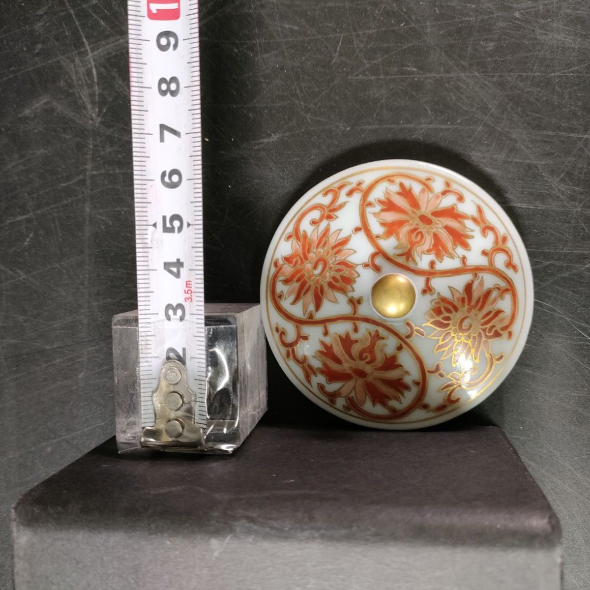 F2-02|九谷焼|須田菁華 造|陶々軒|赤絵湯呑5客|共箱|煎茶碗|煎茶器|湯呑|茶碗|茶器|カップ|蓋付湯呑