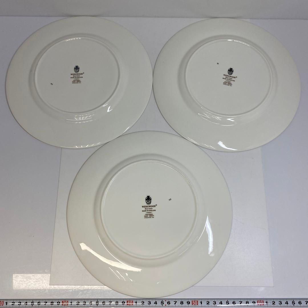 ☆洋3ウェッジウッド　コロンビアセージグリーン　ディナープレート6枚27.3㎝ ☆洋3ウェッジウッド コロンビアセージグリーン ディナー