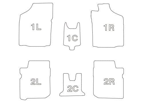 クラッツィオ Clazzio フロアマット 立体タイプ 1台分セット ラパン H27 2015 6 ラパンLC R4 2025 7 HE33S 2WD NEWラバータイプ ブラック ES-0627 5EESB0627K