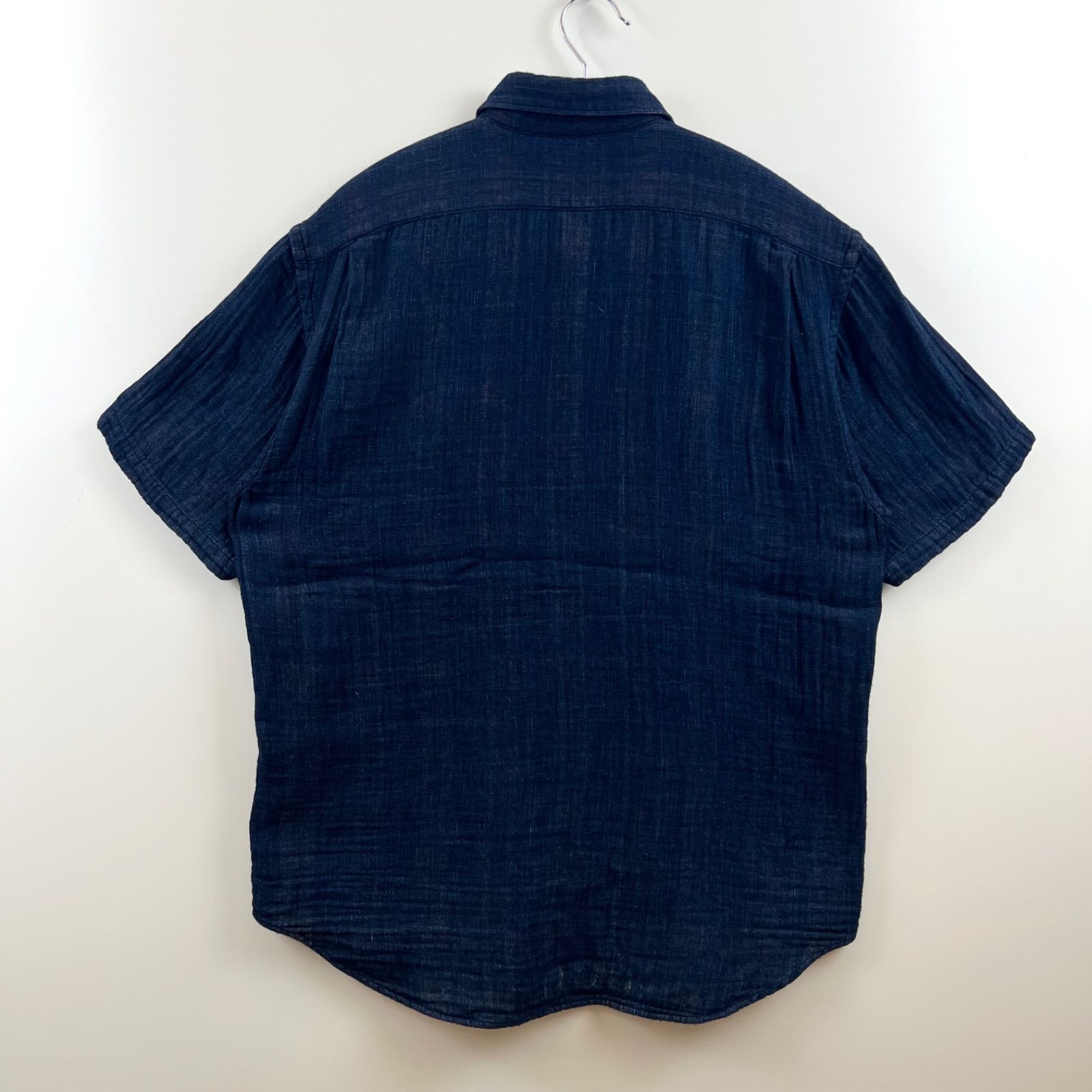 R by 45RPM JAPAN indigo S/S shirts 3 XL アールピーエム 藍染