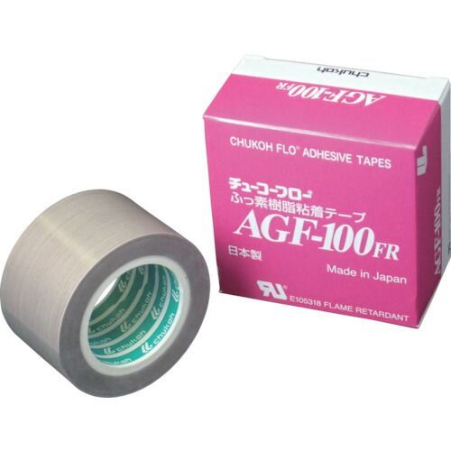 チューコーフロー フッ素樹脂 テフロンＰＴＦＥ製 粘着テープ ＡＧＦ１００ＦＲ ０．１５ｔ×５０ｗ×１０ｍ