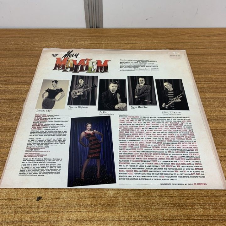 ▲01)【同梱不可】Imelda May/Mayhem/イメルダ・メイ/メイヘム/B0016331-01/ロカビリー/LPレコード/US/米盤/シュリンク付//ネオロカ/A △01)【同梱】Imelda May/Mayhem/イメルダ・メイ/メイヘム