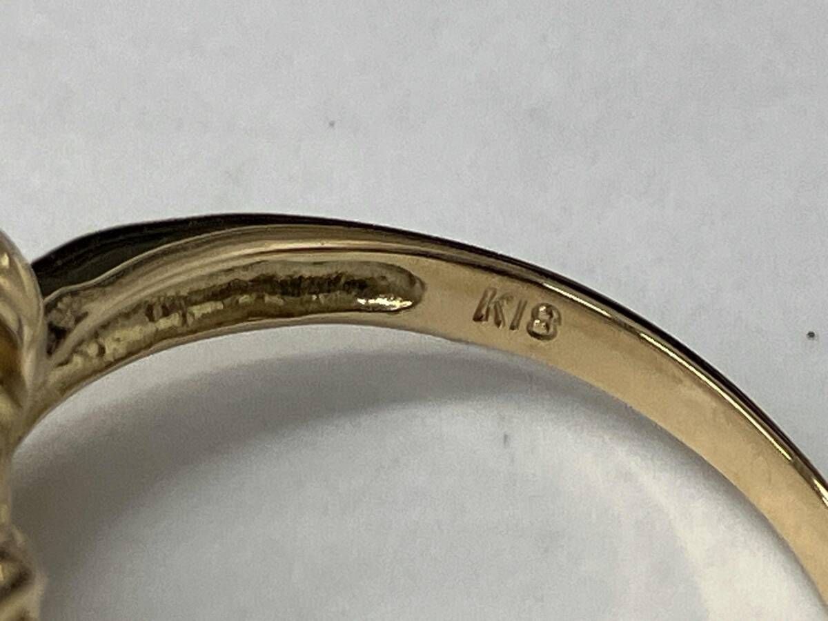 英国アンティーク 1925年 18金 天然ダイヤモンド クラスター