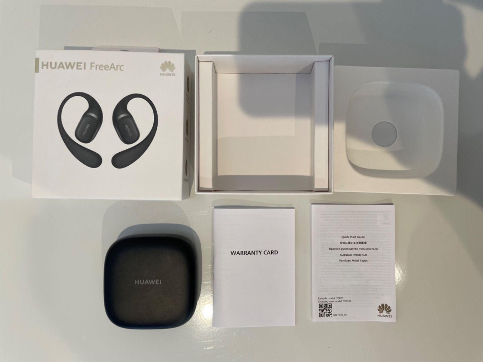  HUAWEI FreeArc ブラック ワイヤレスイヤホン K 982 ワイヤレスイヤホン ワイヤレスイヤホン 骨伝導イヤホン