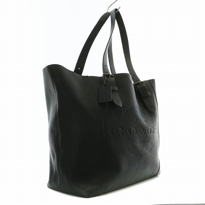 コーチ ハドソン トートバッグ レザー 本革 F39947 ブラック 型押し コーチ COACH ハドソン トートバッグ ハンド シボ革 レザー 肩掛け