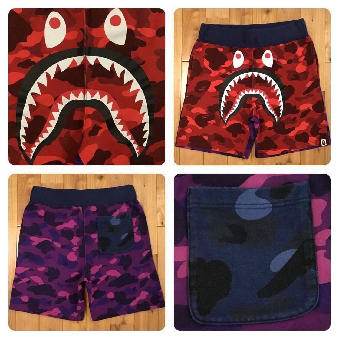 Crazy camo シャーク ハーフパンツ Mサイズ a bathing ape BAPE shark