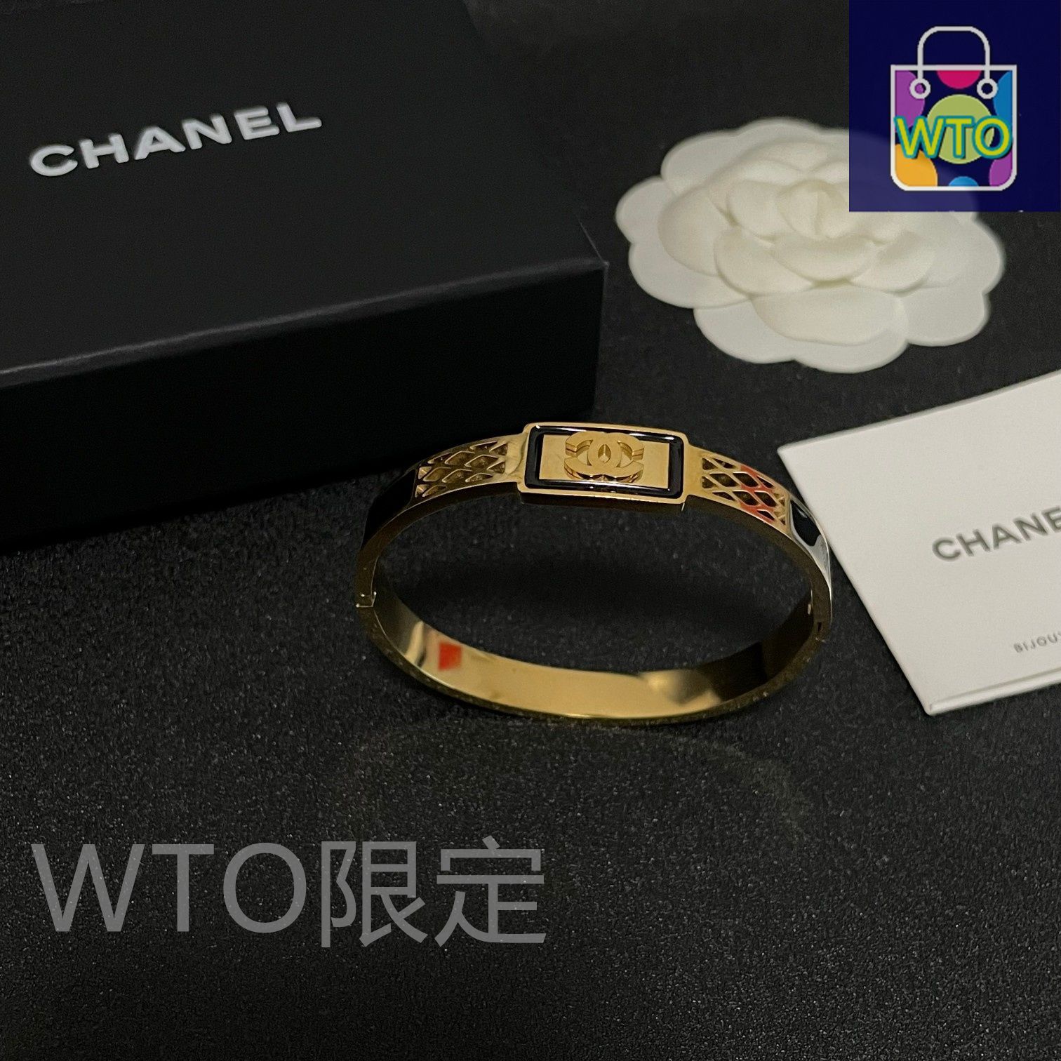 今日特価】CHANEL ダブル C オープンワーク ブレスレット