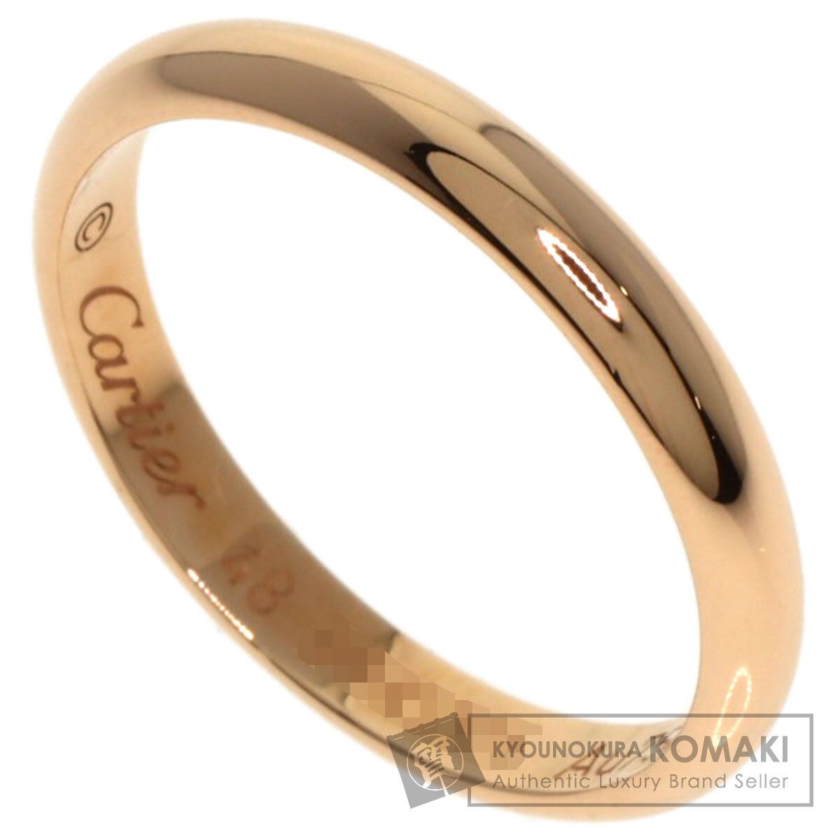 CARTIER カルティエ クラシック ウエディング 48 リング 指輪 K18PG レディース