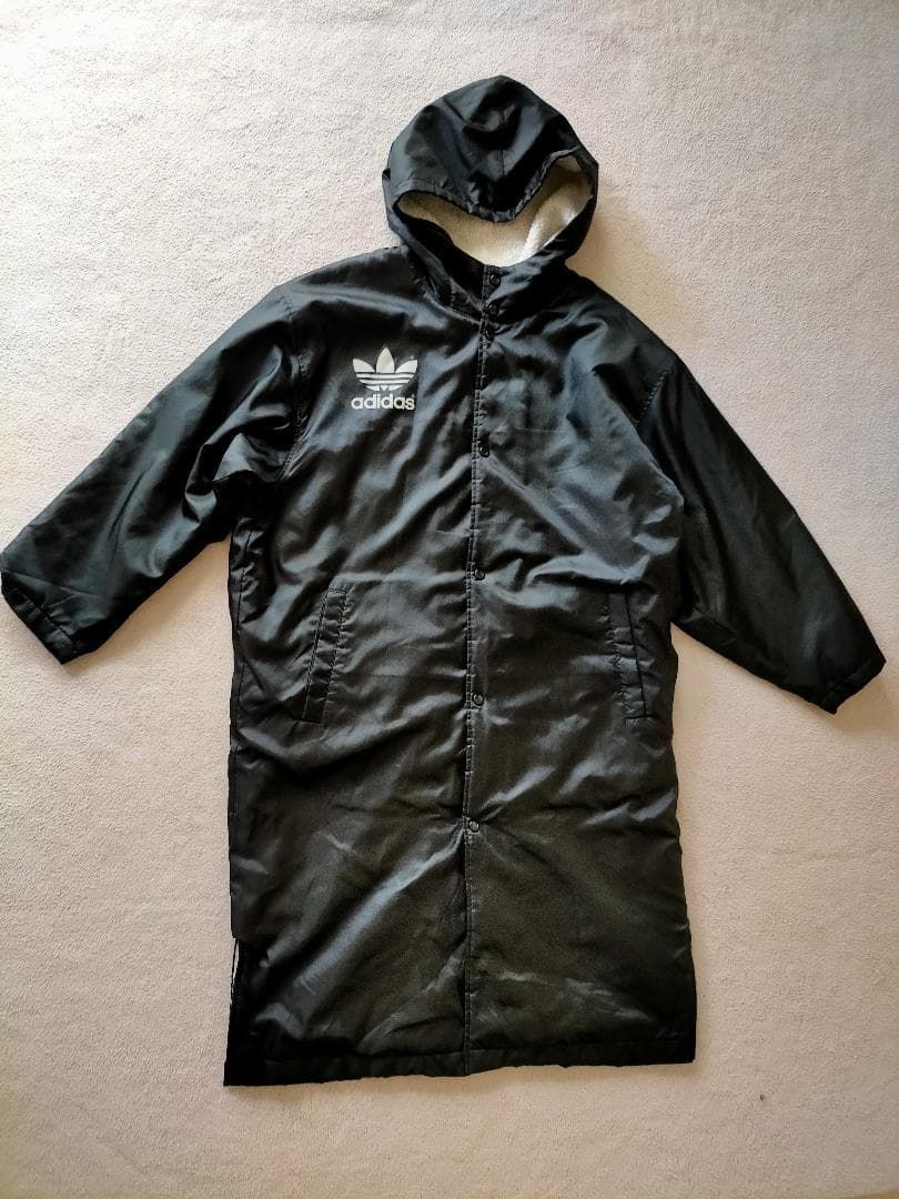 adidas ライトダウンコート M ベンチコート アディダス ブラック 黒
