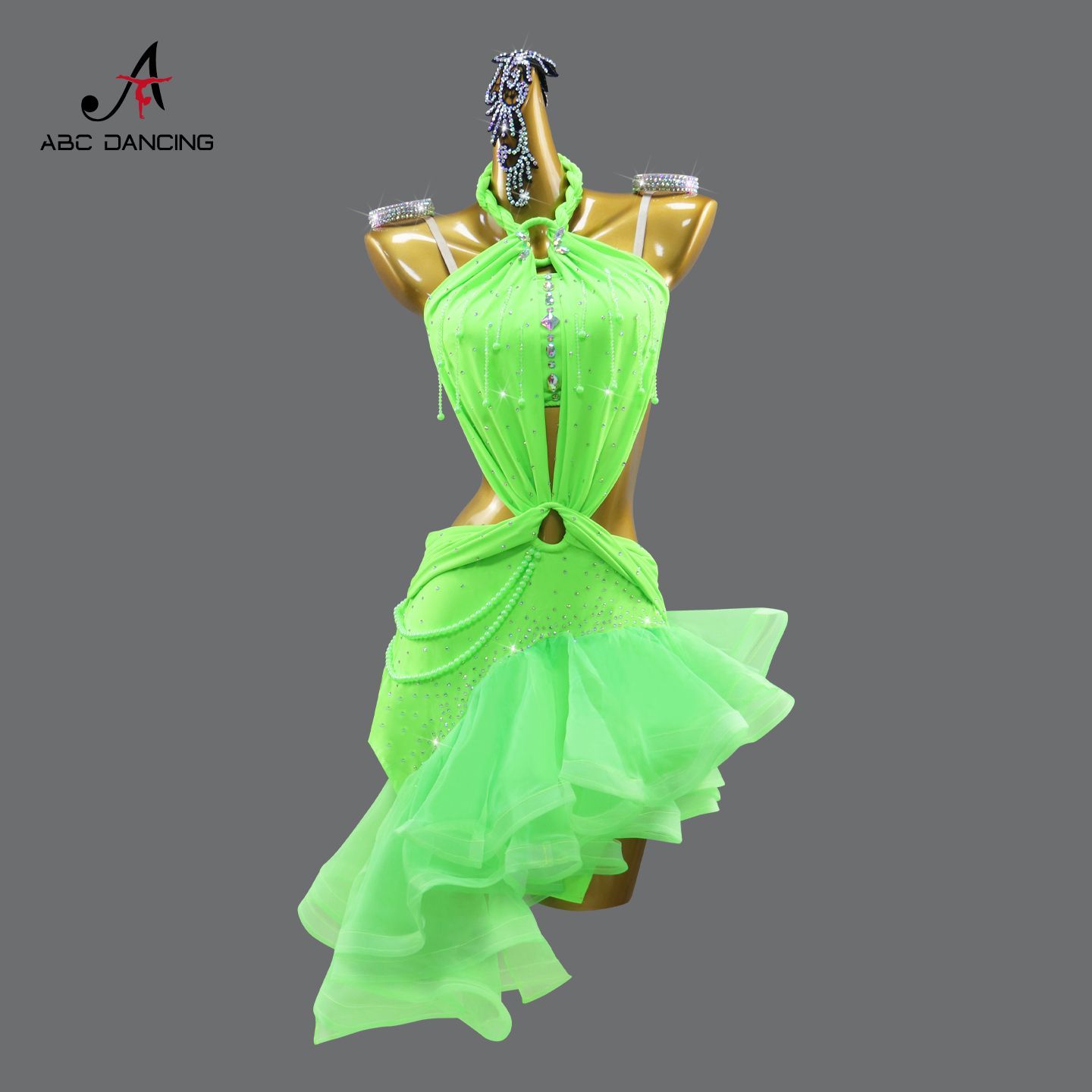 ♥ 2025 感 社交ダンス ドレス レディース 競技用 舞台衣装 ステージ 演出服 パーティー 発表会 ラテン サンバ ルンバ チャチャ ワルツ タンゴ ダンスウェア F-03