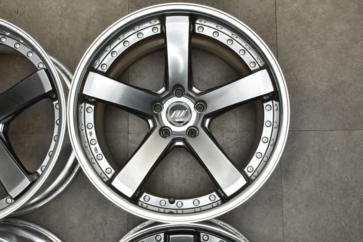 コンケイブデザイン WORK バックレーベル ジースト ST2 19in 9J 10J 24 PCD114.3 4本 レクサス IS GS クラウン マｰクX スカイライン FFCRYSTALESIA_COM