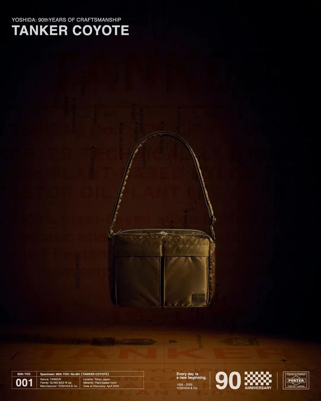 300 犬 Porter ポーター タンカー SLING BAG W zip L