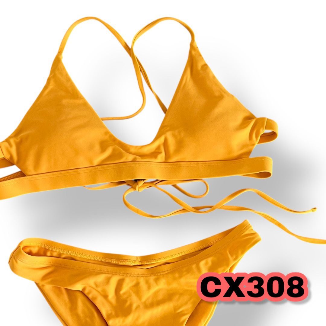YUKARI SWIM] 水着ビキニセットスリーポイントスプリット