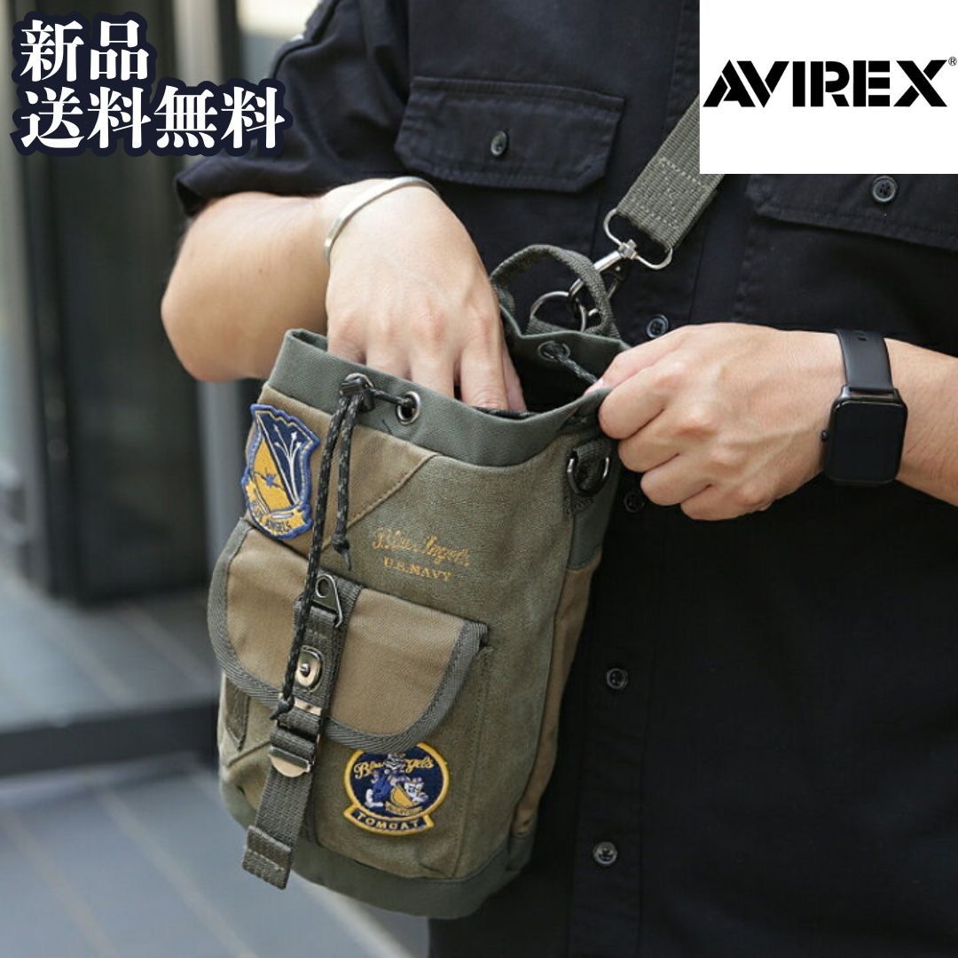 【AVIREX/アヴィレックス】ミニボンサック ブルーエンジェルス トムキャット トップガン2 限定モデル トートバッグ ミニ ドラムバッグ ショルダーバッグ 2WAYバッグ 鞄 かばん AVX3529K カーキ オ