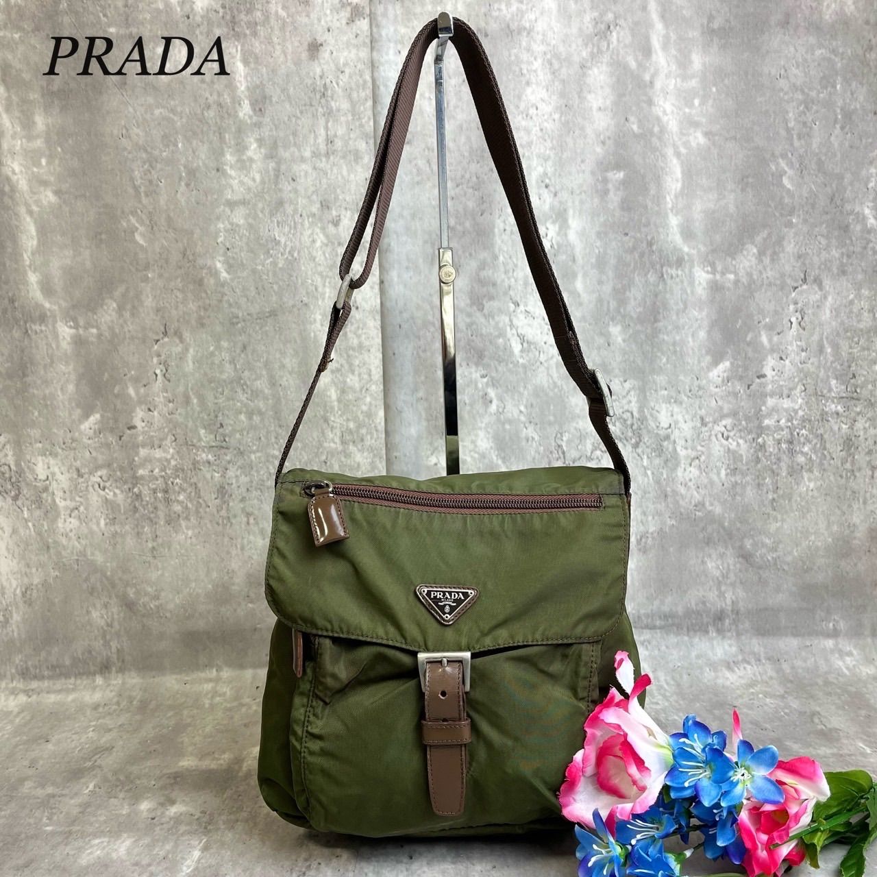 良品✨】PRADA 三角ロゴ 白タグ 肩掛け ショルダーバック ✨良品