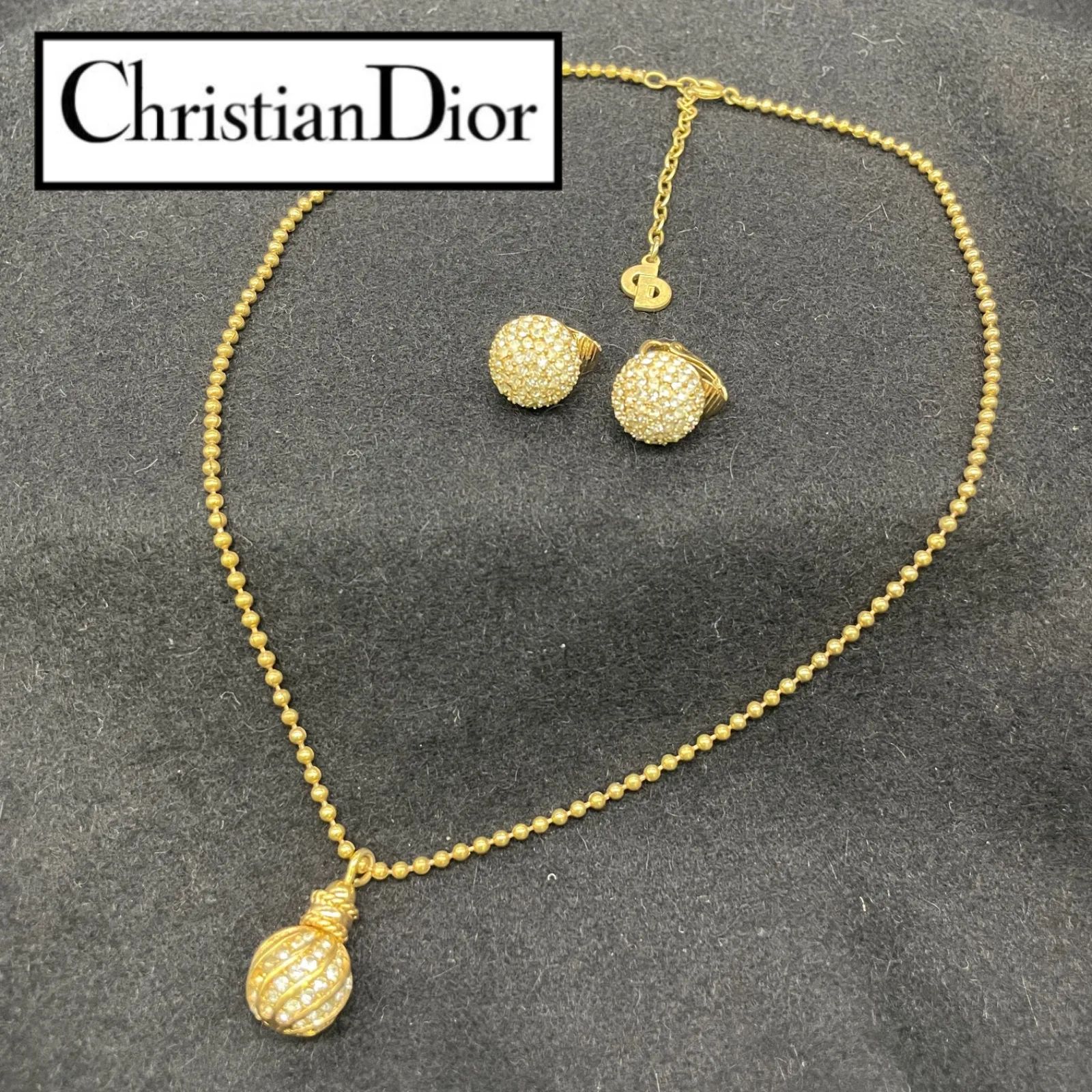 Christian Dior　ネックレス ピアス　セット Christian Dior クリスチャンディオール ネックレス/ピアスセット