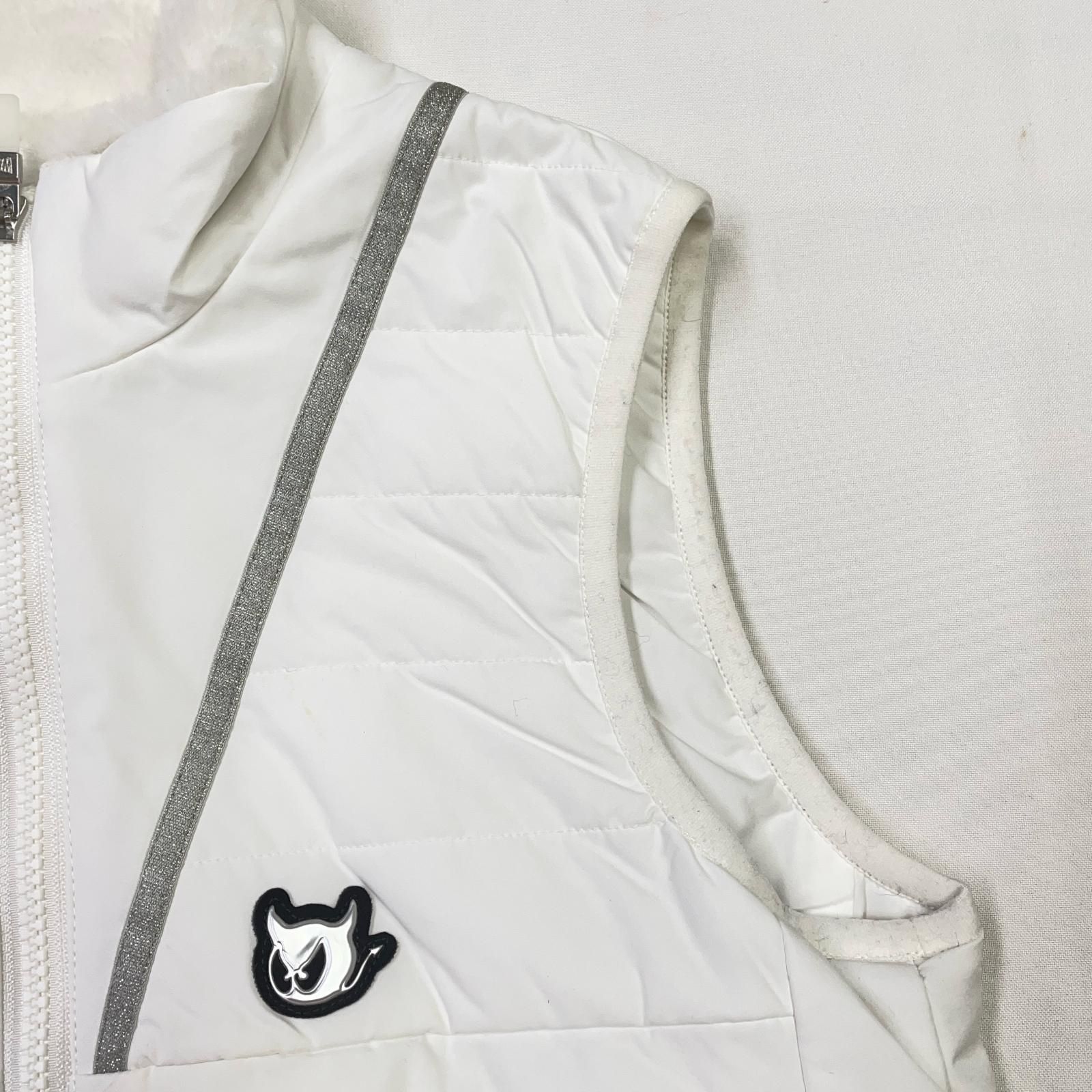 レディース ワック WAAC ワンピース 2 M 白 ホワイト ノースリーブ ダブルジップ ファー 中綿入 WHITEMONARCHHOTEL_COM