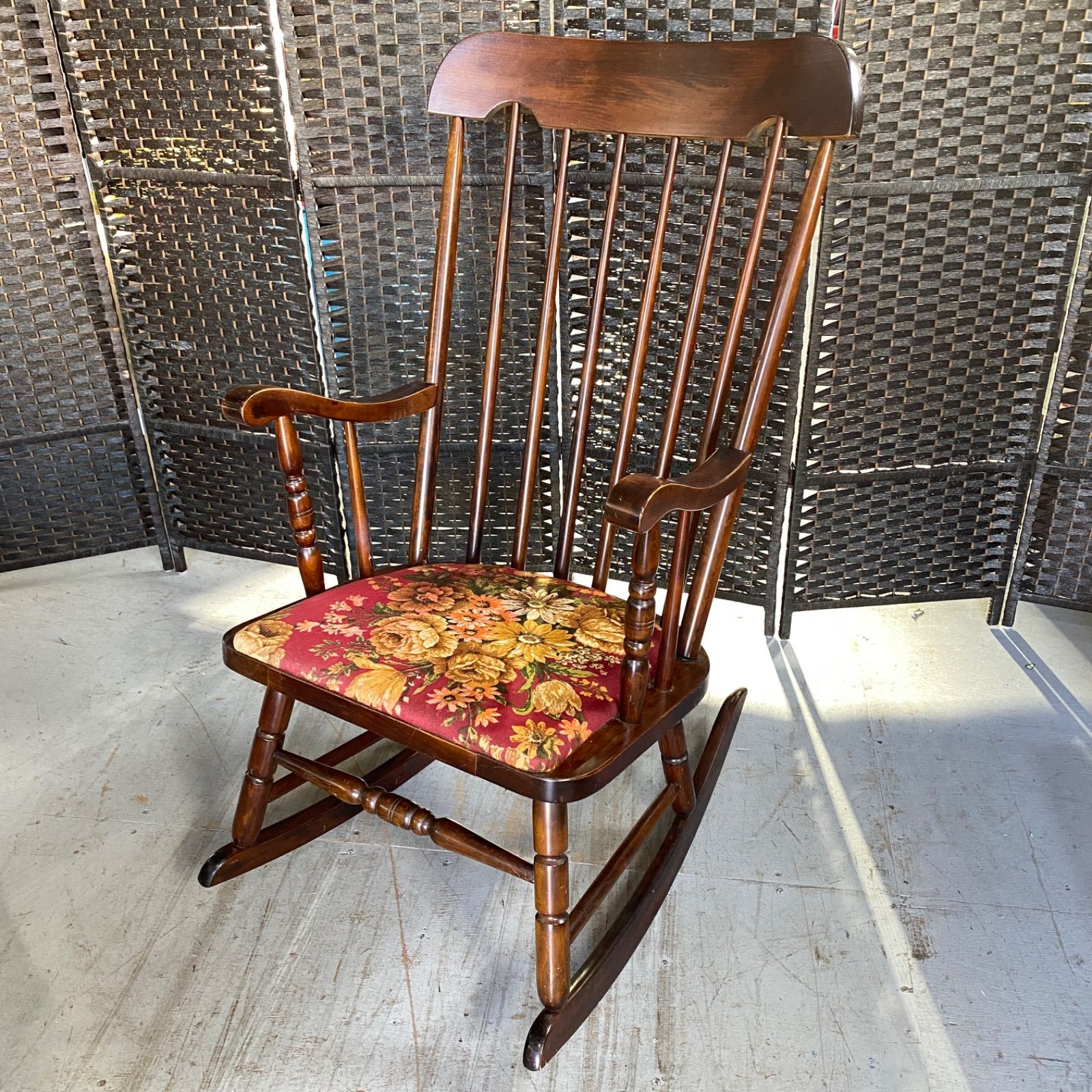 飛騨の家具 ヒダ・ダイネット ロッキングチェア 座面クッション付き