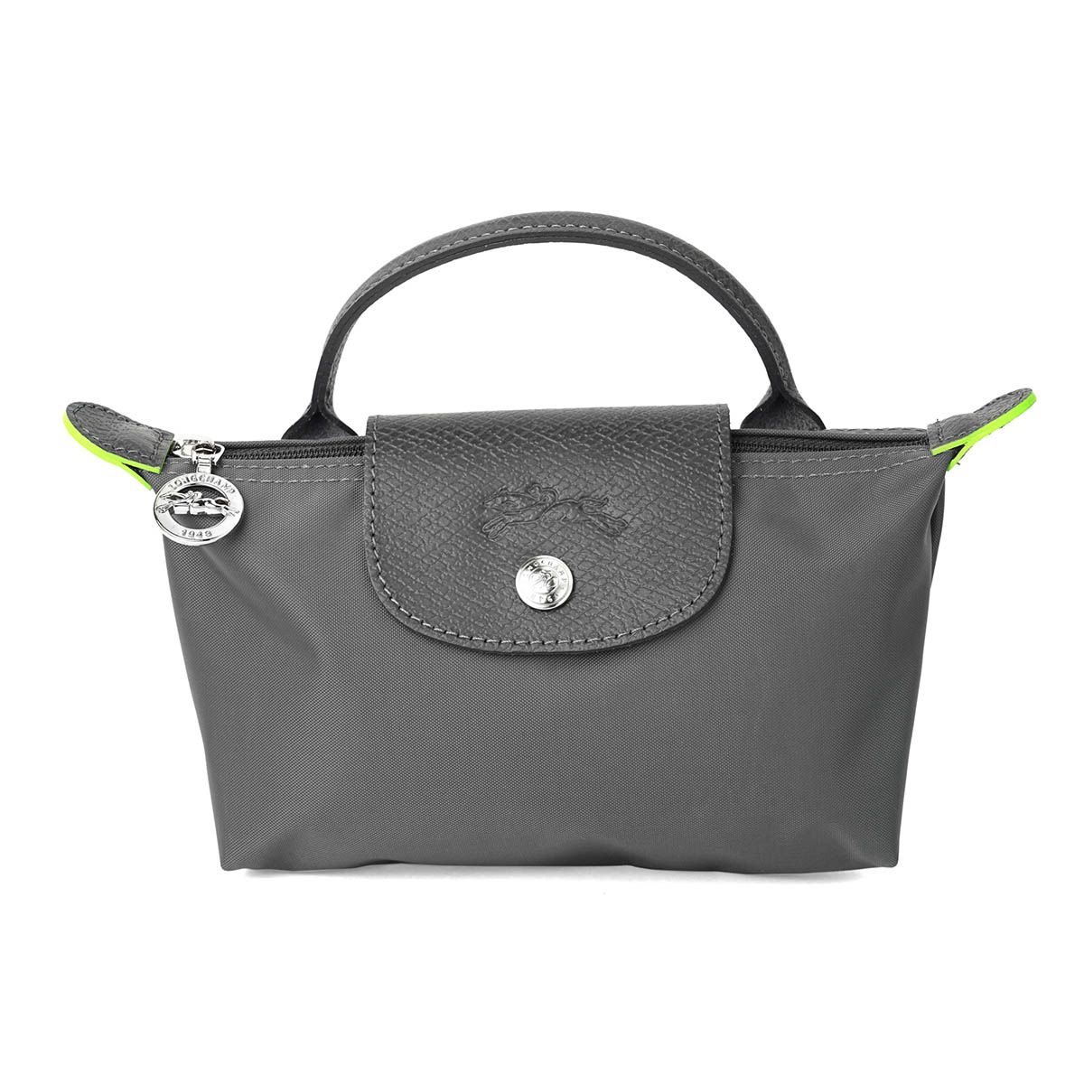 新品 ロンシャン LONGCHAMP ポーチ ル プリアージュ グリーン ハンドル
