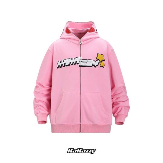 ◆Kakazzy◆ フルジップパーカー ピンク 送料込 ◇Kakazzy◇ フルジップパーカー ピンク 送料込 (パーカー