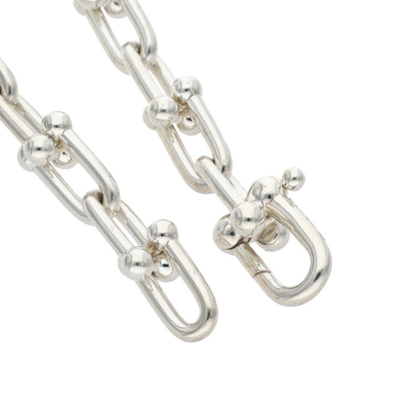 新品同様◆Tiffany&Co. ティファニー HARDWEAR ハードウェア マイクロ リンク SV925 ブレスレット M ミディアム シルバー レディース TIFFANY\u0026Co(ティファニー) HardWear ハードウェア グラジュエイテッド