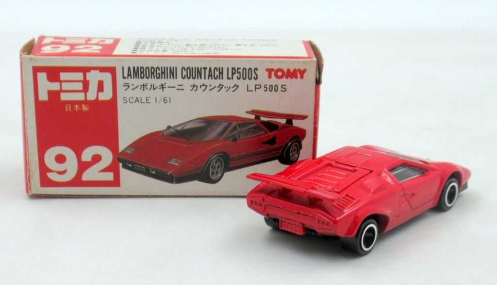 トミー トミカ 赤箱 ランボルギーニ カウンタック LP500S 92-2-1