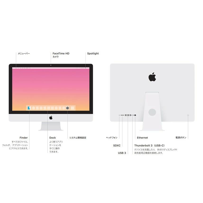 フォロワ割】【訳あり品】Apple Mac iMac 18.1 第7世代 Core i5