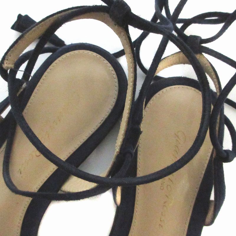 ◆◇新品未使用 GIANVITO ROSSI スエード フラットサンダル36◇◆ Gianvito Rossi(ジャンヴィト ロッシ)のフラットサンダル通販