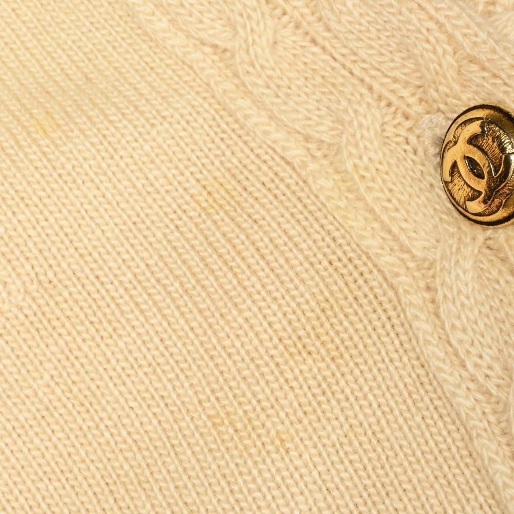 CHANEL ヴィンテージ カシミヤ ニットカーディガン ココマーク