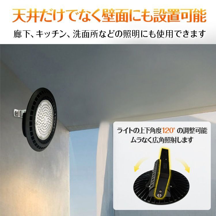 高天井用LEDライト 超高輝度 防水 防塵 頑丈 屋内 屋外 工場 倉庫 駐車場 sl092
