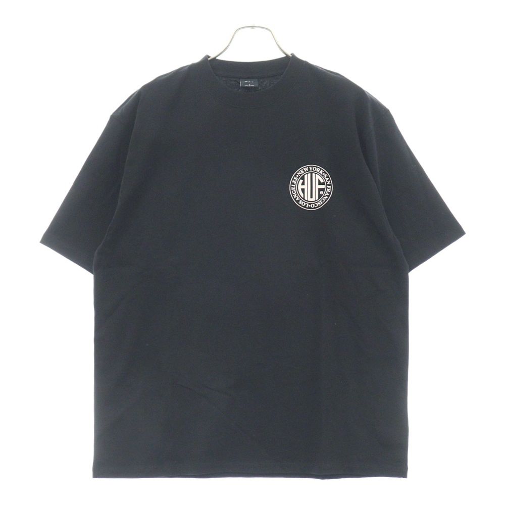 HUF (ハフ) 22SS REGIONAL PUFF TEE リージョナルパフ半袖Tシャツカットソー ブラック