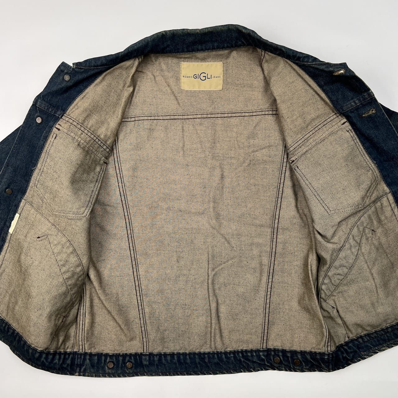 美品✨ロメオジリ ROMEO GIGLI ジャケット 光沢感 モスグリーン