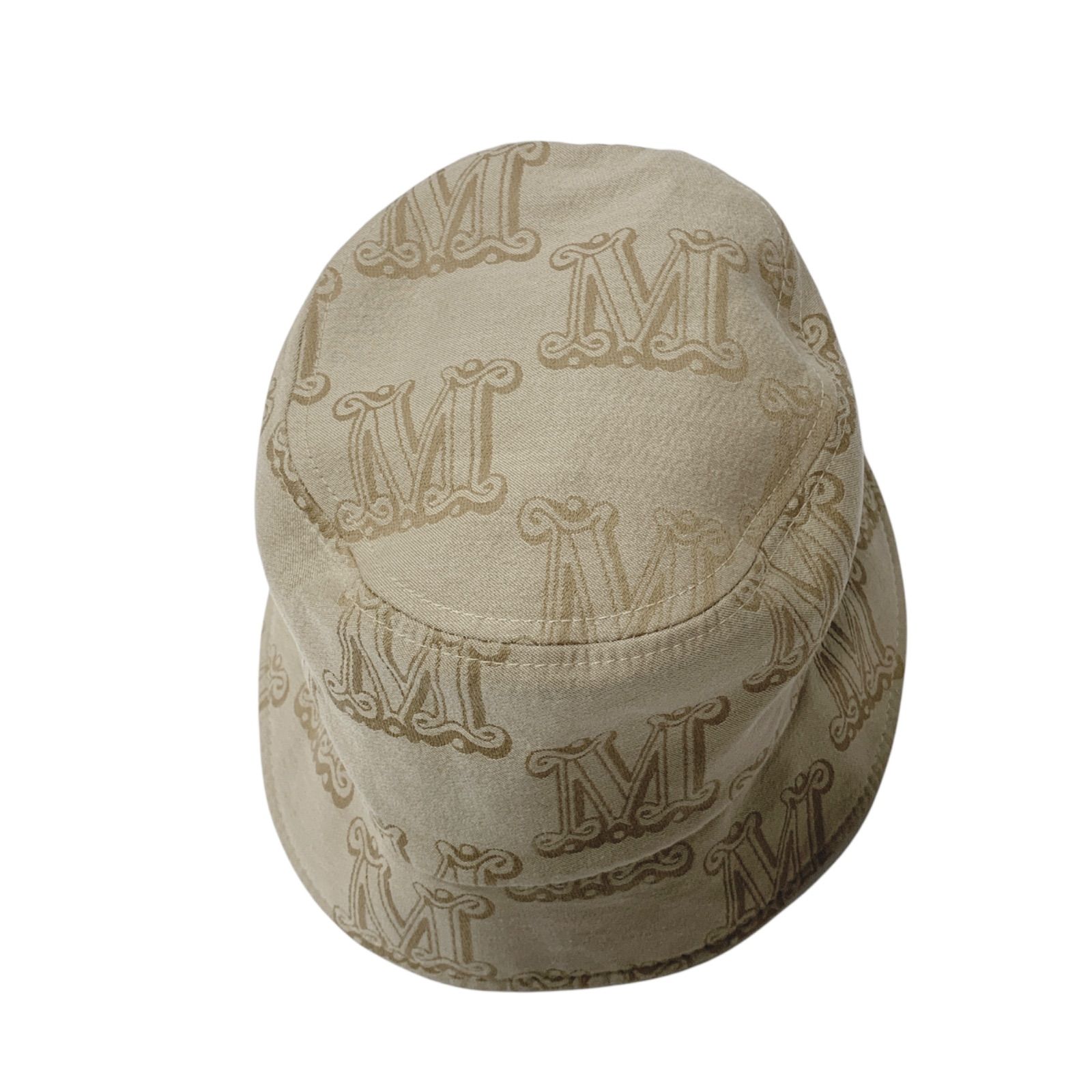 ♪1699 MAX MARA マックスマーラ 総柄バケットハット BRENTA Mロゴ