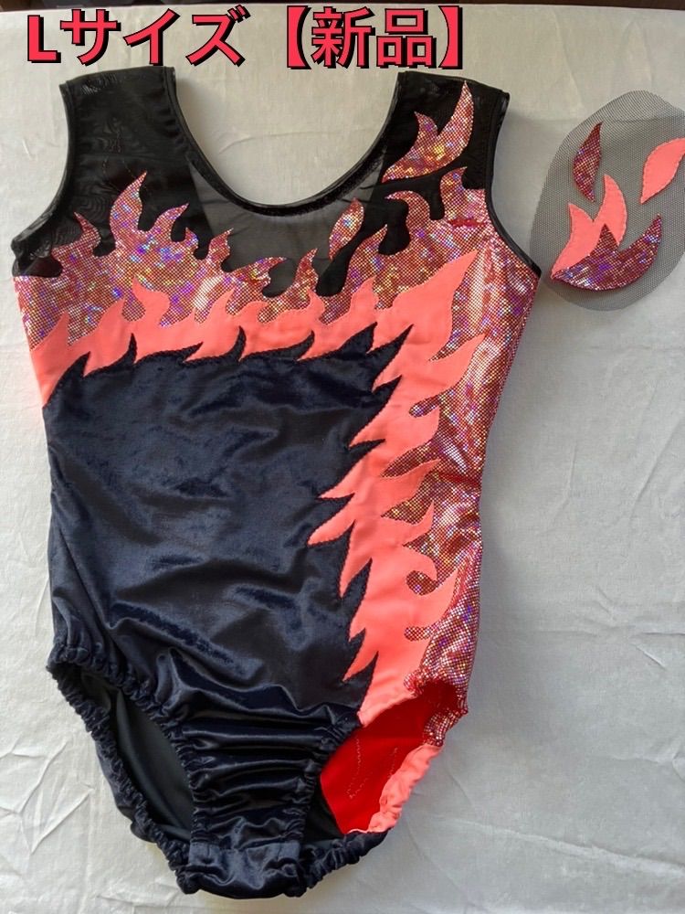 レディースLサイズ】バトントワリング 衣装 競技用 レオタード 髪飾り